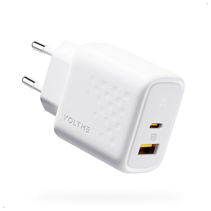 ChargePlus, Caricatore USB - C Doppio Slim 45W EU, Bianco - Yeppon