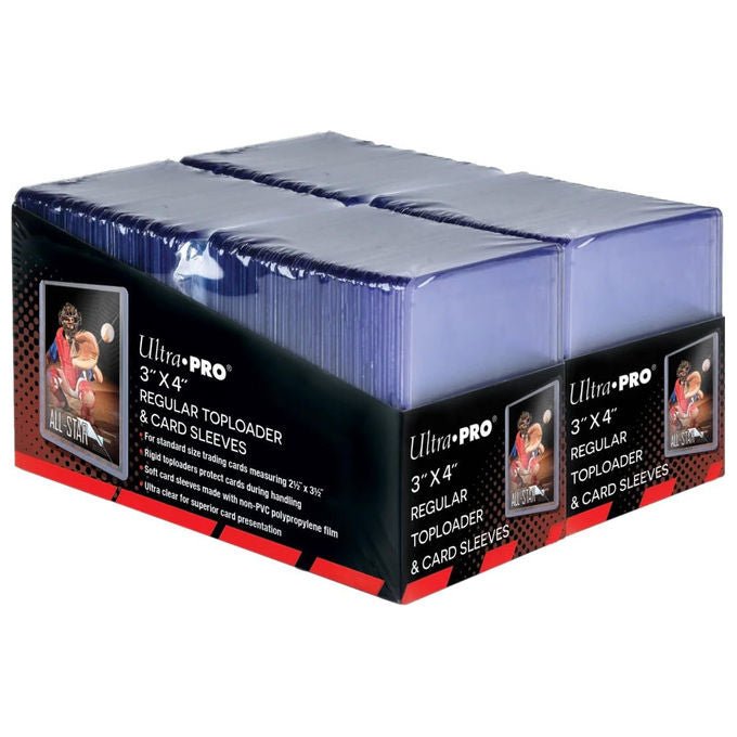 Ultra Pro, Toploader Regular 35pt, 3'' x 4'', 200 Pezzi, Porta Carte