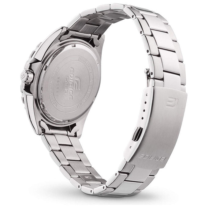 Casio, Orologio Uomo Edifice EFV-100D-9AVUEF, Acciaio Inox, Argento, Quadrante Giallo