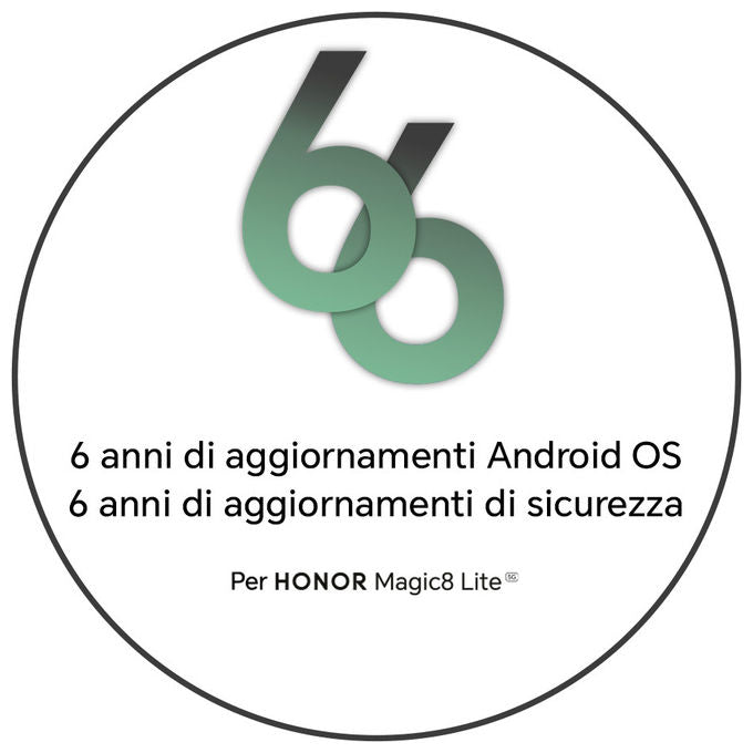 Honor, Magic8 Lite 5G, Smartphone, 256GB, 8GB RAM, Verde Foresta