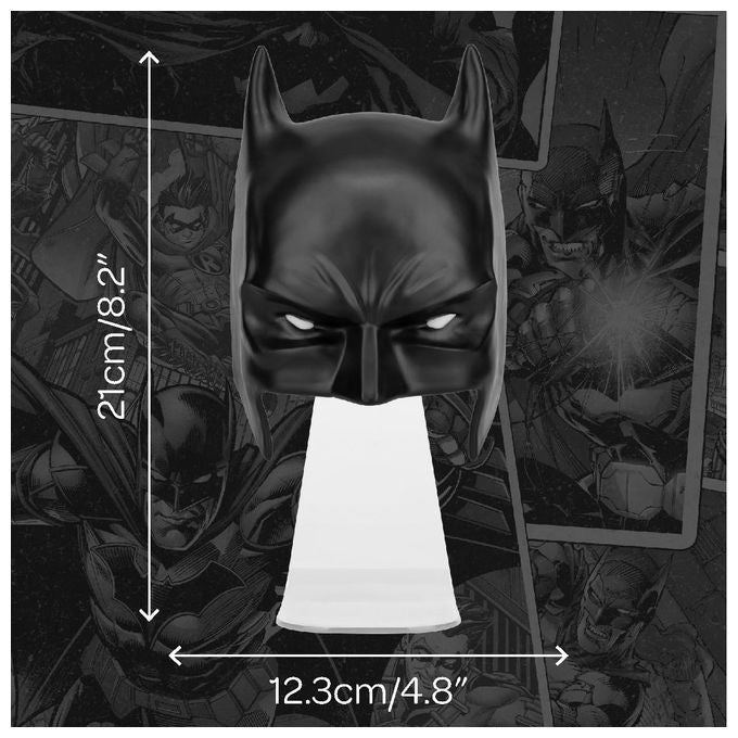 Paladone, Lampada Led Maschera Batman, Da Parete O A Sé Stante, DC Comics