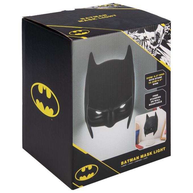 Paladone, Lampada Led Maschera Batman, Da Parete O A Sé Stante, DC Comics