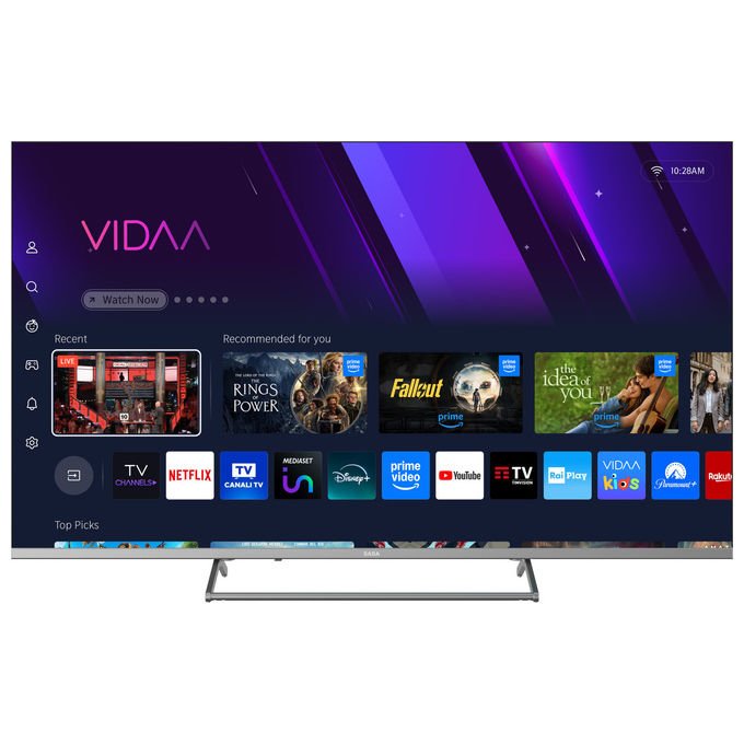 SABA Smart Tv 55'' Ultra Hd 4K Sistema Vidaa TivuSat Audio Dolby