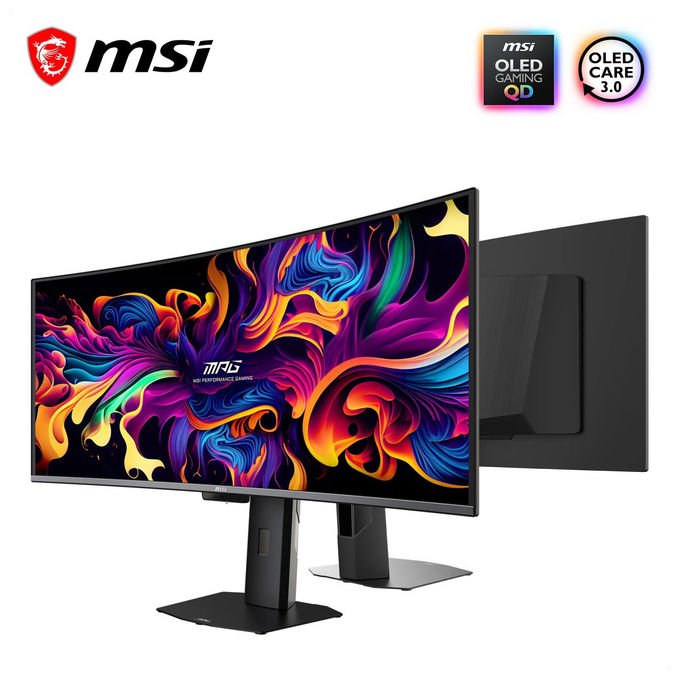 MSI, Monitor Gaming Curvo 34'' UWQHD, QD - OLED 360Hz 0.03ms, Adaptive - Sync, Nero - Yeppon