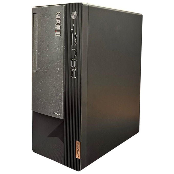 Lenovo, PC Tower, ThinkCentre Neo 50T, Intel Ultra 5 - 225, 8GB DDR5, 512GB SSD, Windows 11 Pro, Nero - Yeppon