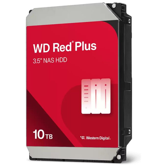 Western Digital, Disco Rigido Interno Red Plus WD100EFGX, 10 TB, 7200 RPM, 3.5'', Serial ATA III - Yeppon