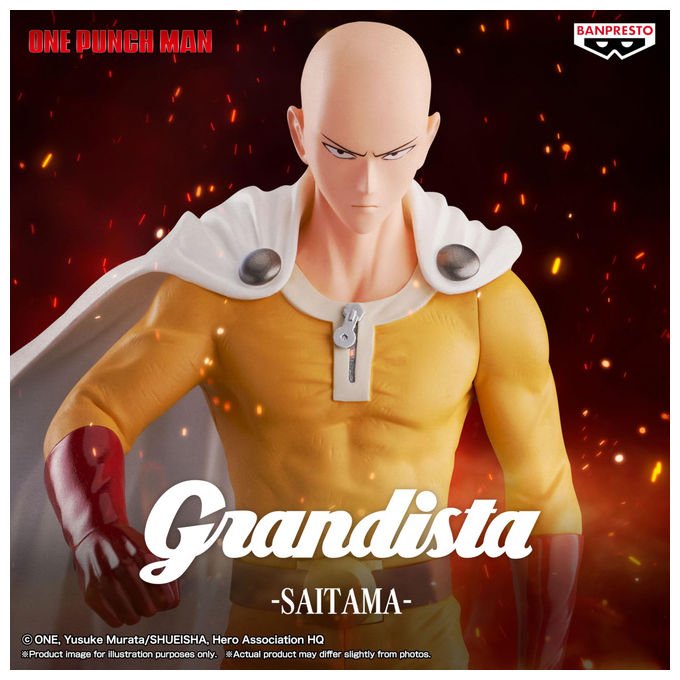Banpresto, One Punch Man Saitama Grandista, Action Figure 27cm