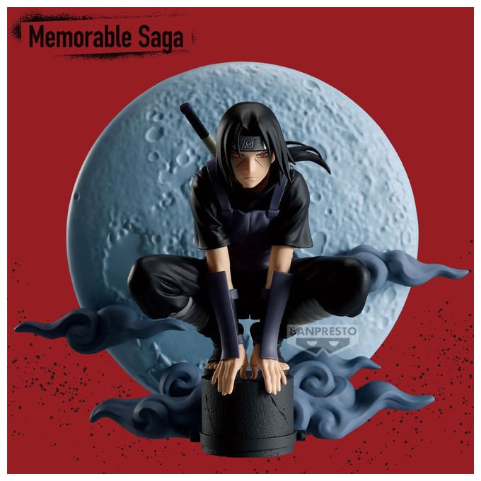 Banpresto, Action Figure Itachi Uchiha Naruto Shippuden, Memorable Saga Special, 13 cm, Multicolore