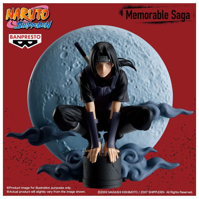 Banpresto, Action Figure Itachi Uchiha Naruto Shippuden, Memorable Saga Special, 13 cm, Multicolore