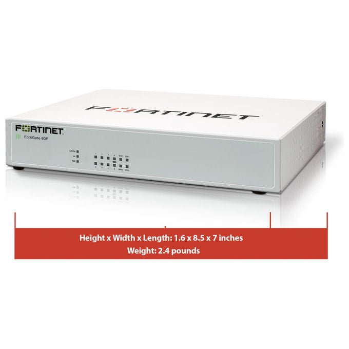 Fortinet, Firewall FG-80F, 10000 Mbit-s, IPSec VPN 6500 Gbit-s, 6 RJ-45