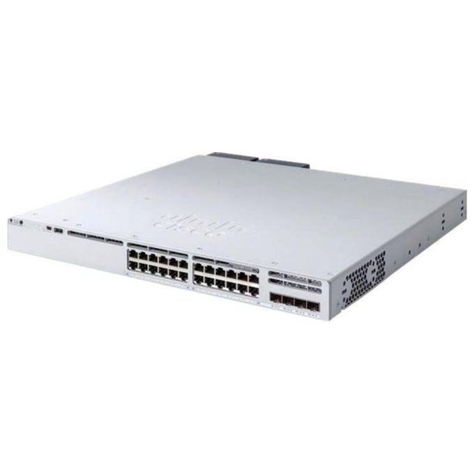 Cisco, Switch Gestito L2 - L3, 24 Porte, PoE, Impilabile, Grigio, C9300L - 24UXG - 4X - A - Yeppon