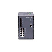 Fortinet, FortiSwitchRugged-112D-POE, Switch PoE robusto L2, 8 x GE RJ45, 4 x slot GE SFP, controller FortiGate Switch