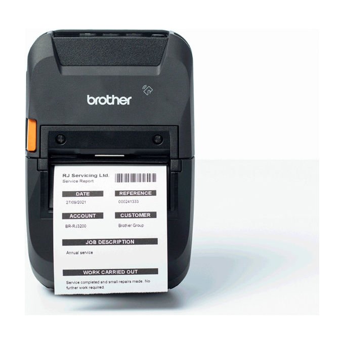 Brother RJ3230BL Stampante Etichette Termica Diretta Wireless Wi-Fi Bluetooth