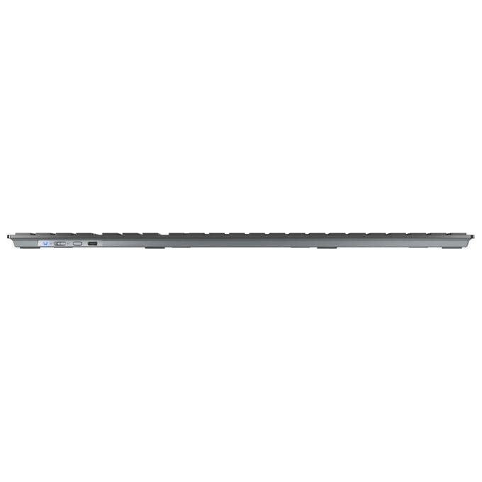 Cherry, Tastiera Wireless, RF e Bluetooth, AZERTY Francese, KW 9100 SLIM, Nera