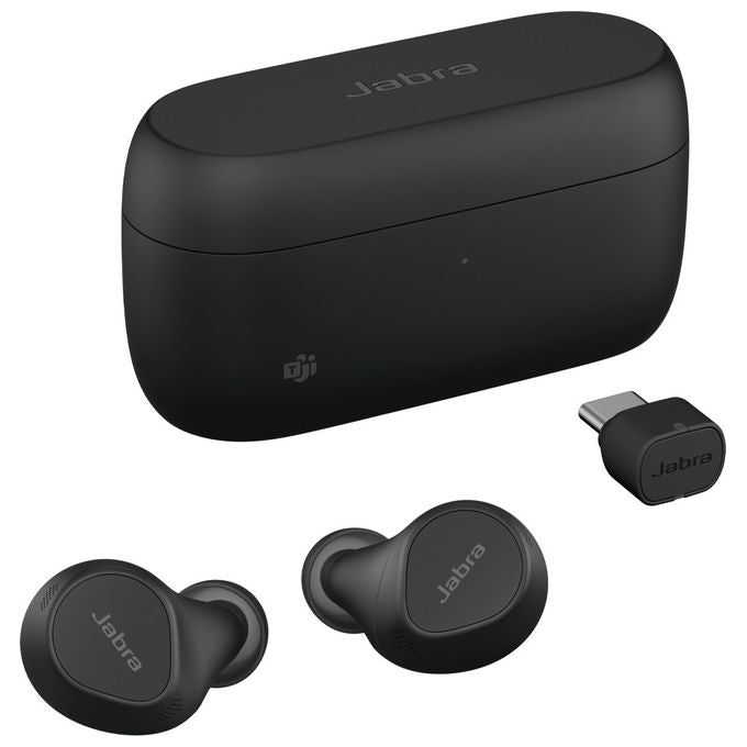 Jabra Evolve2 Buds, Auricolari True Wireless, Nero, Microfono, USB-C, Microsoft Teams