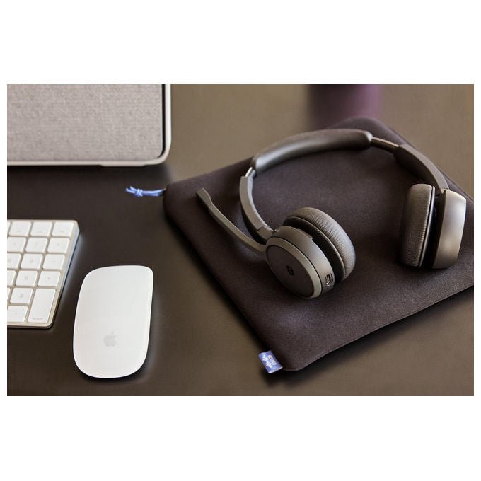 Cisco, Cuffie 722, Bluetooth, Biaurale Wireless, Nero Carbonio, con Adattatore USB-A
