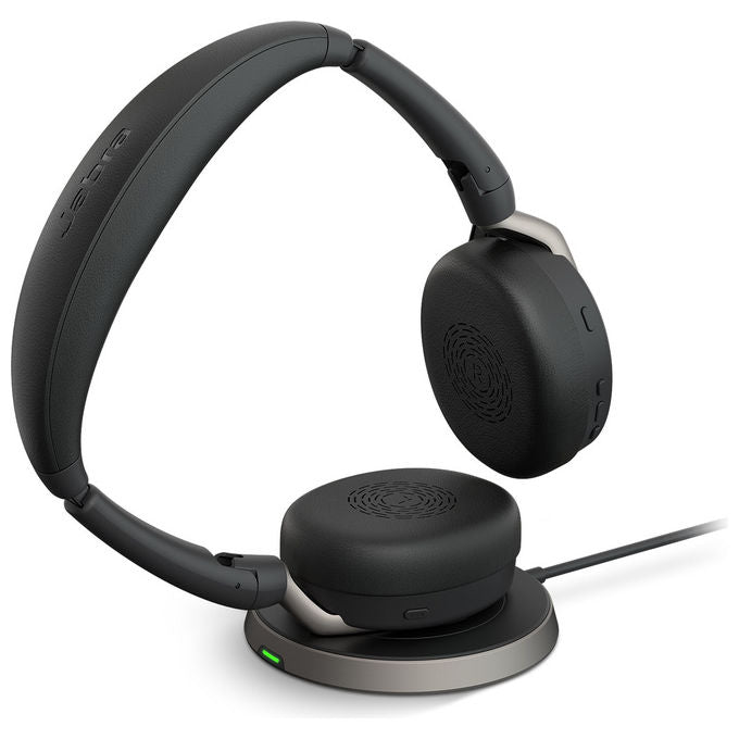 Jabra Evolve2 65 Flex, Auricolare Bluetooth, Ufficio, ANC Ibrido, Nero