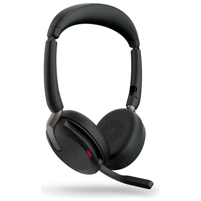 Jabra, Evolve2 65 Flex, Auricolare Bluetooth, Con e Senza Cavo, Nero, Per Ufficio
