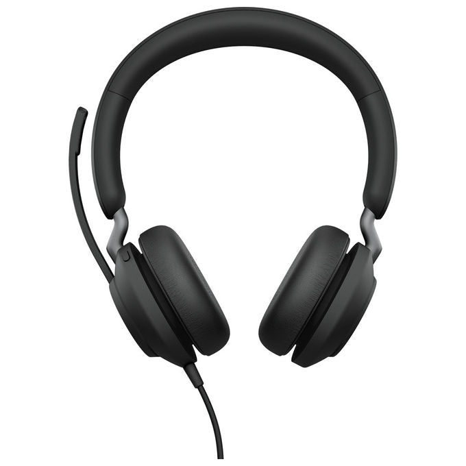 Jabra, Evolve2 40 SE, Cuffie Cablate, USB-C, On-Ear, Nero, Ottimizzate per UC