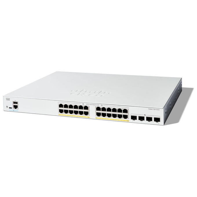 Cisco C1200-24FP-4X Catalyst 1200 Switch Gestito L2-L3 24 porte Gigabit Ethernet PoE 4x10G SFP+ colore Bianco