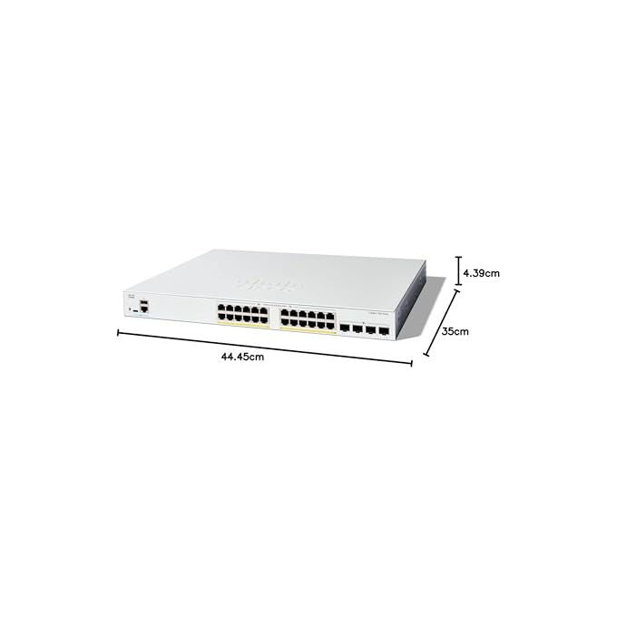 Cisco C1200-24FP-4X Catalyst 1200 Switch Gestito L2-L3 24 porte Gigabit Ethernet PoE 4x10G SFP+ colore Bianco