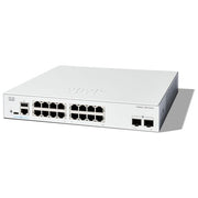 Cisco, Switch 1300-16T-2G, Gestito, 16 Porte GE, 2x1GE SFP, Protezione a Vita Limitata