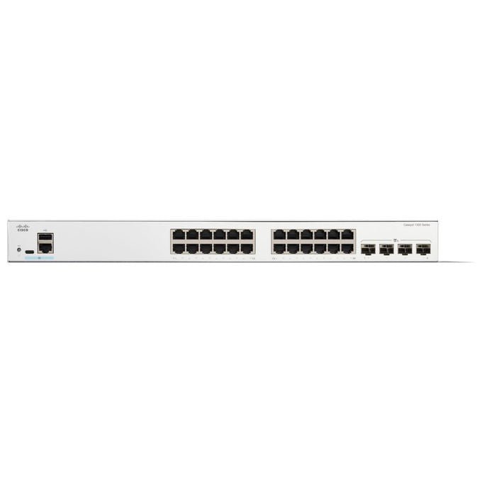 Cisco, Switch Gestito Catalyst C1300-24T-4X, 24 Porte, Gigabit Ethernet, 4x SFP+