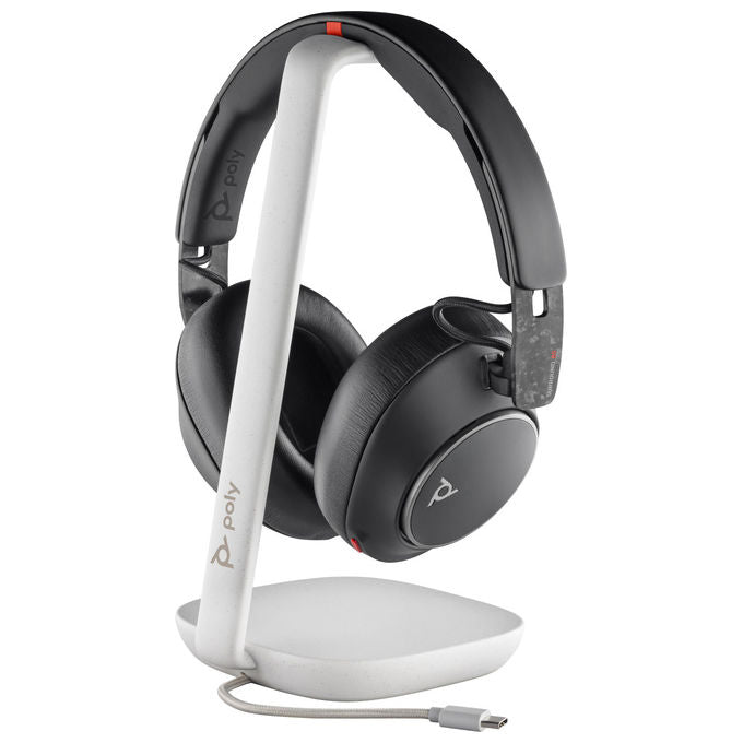 Hp Poly Voyager Surround 85 Uc, Cuffie Bluetooth con Archetto Nere, Incl. Adattatore e Base - Yeppon