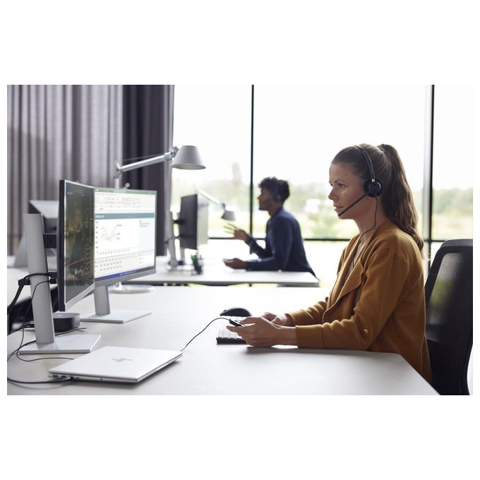 HP Poly, Cuffie Biaurali Digitali EncorePro 520D, Connettivita' Cablata, Nero