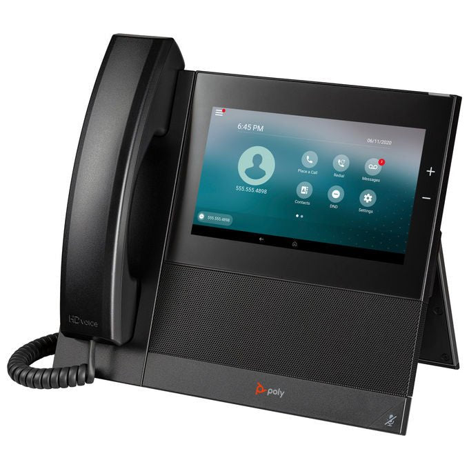 Hp Poly, Telefono Multimediale Aziendale CCX 600, Open SIP, PoE, Display 7 Pollici, Android 12