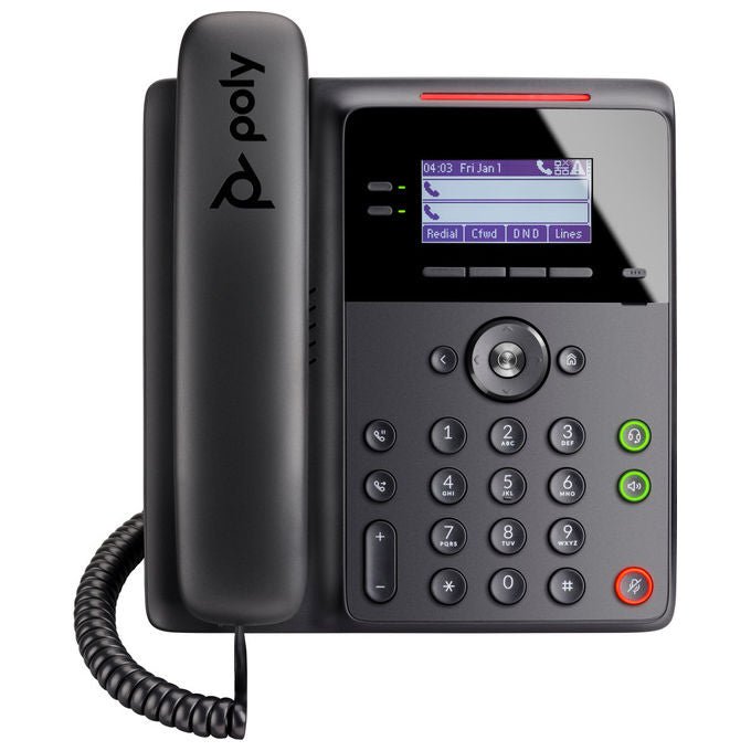HP Poly, Alimentatore 5V-1A, Per telefoni IP, Nero