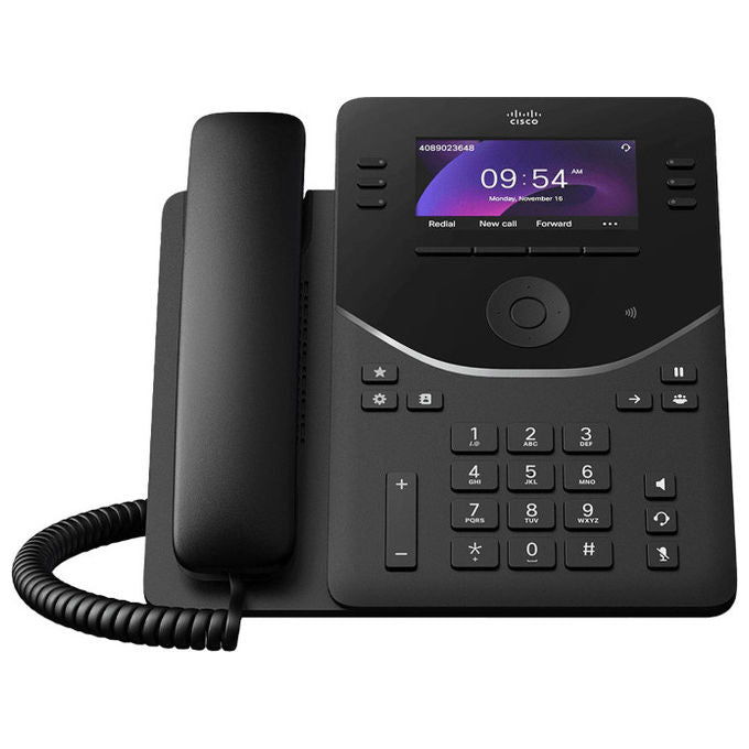 Cisco, Telefono VoIP, Nero, Display LCD 3.7'', Gigabit Ethernet, Desk Phone 9851 - Yeppon