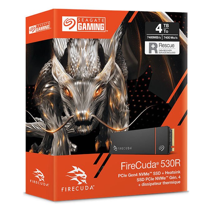 Seagate FireCuda 530R, 2 TB, SSD M.2, PCIe 4.0 NVMe, 3D TLC