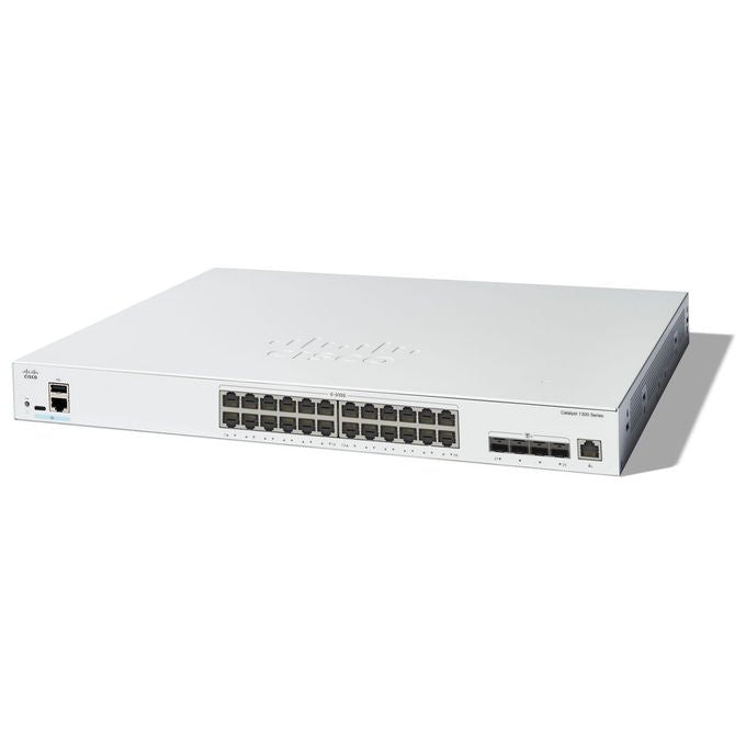 Cisco, Switch di Rete Gestito, 24 Porte 10GE, 4x10G SFP+, L2-L3, Grigio