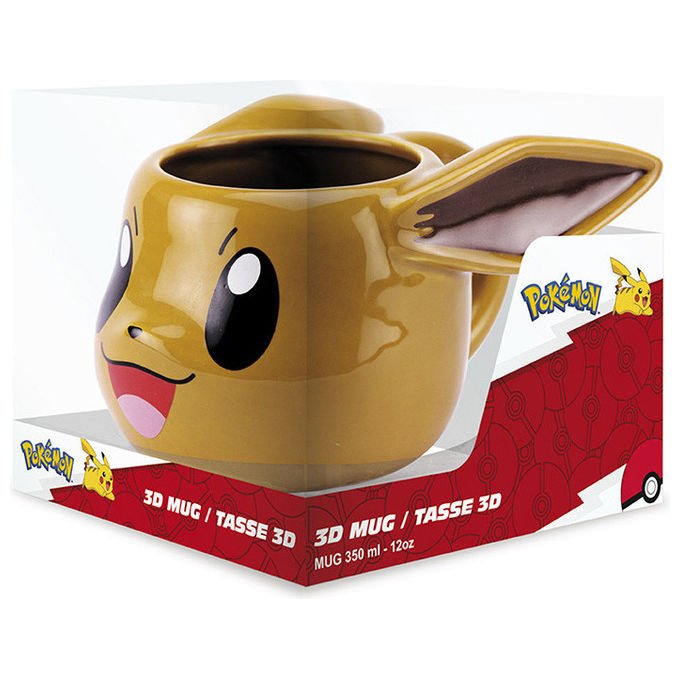 ABYstyle, Tazza 3D Eevee Pokemon, Ceramica, 500ml, Multicolore
