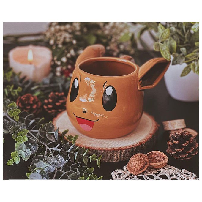 ABYstyle, Tazza 3D Eevee Pokemon, Ceramica, 500ml, Multicolore