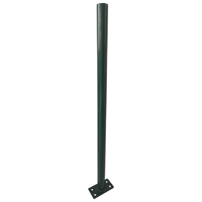 Vigor, Paletto Tondo con Piastra, Verde, Diametro 48 mm, Altezza 180 cm