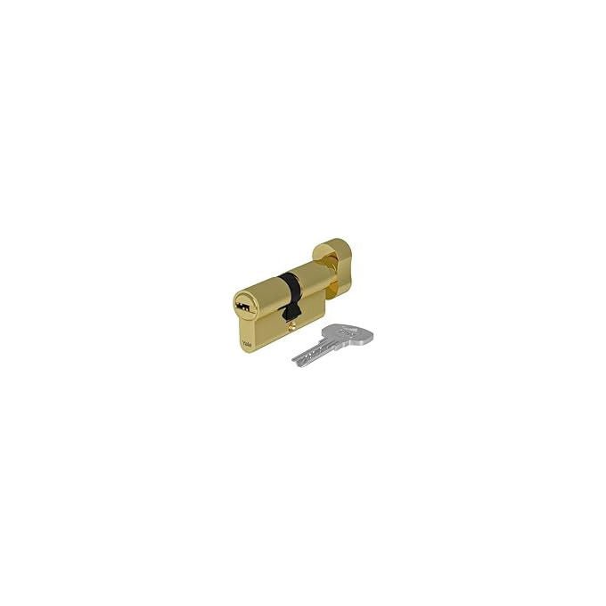 Yale, Cilindro profilato, Lunghezza 71 mm (31+40), Ottone, Chiave interna ed esterna - Yeppon