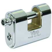 VBS, Lucchetto Antiscasso Corazzato Prium, Corpo in Ottone, Pistone Acciaio Temperato, 62 mm