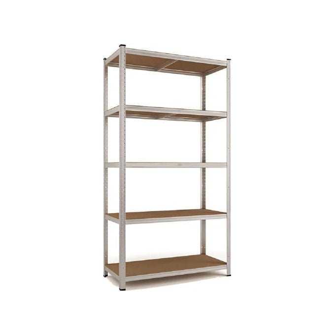 Vigor, Scaffalatura 5 Piani Legno Mdf, 90x40x180h, Kit Lamiera