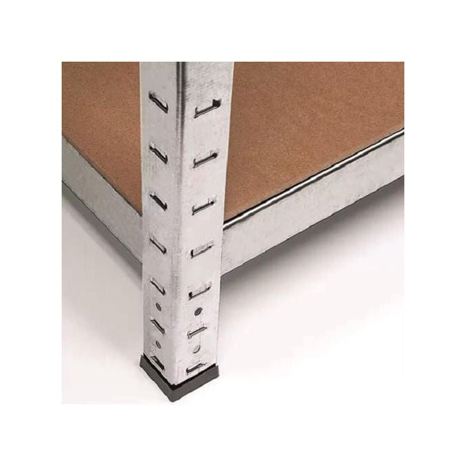Vigor, Scaffalatura 5 Piani Legno Mdf, 90x40x180h, Kit Lamiera