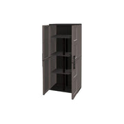 Art Plast, Armadio Portascope Free, 68x37x169 cm, In Polipropilene, Grigio, Con 3 Ripiani