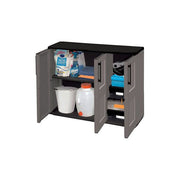 Art Plast F101B Armadio Basso con Ripiano Regolabile in Polipropilene 68x37x90 cm colore Grigio