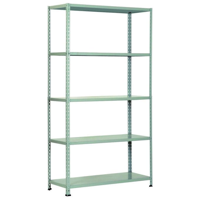 Fermart.it, Scaffale a 5 Ripiani, 37x100 cm, In Kit, Grigio