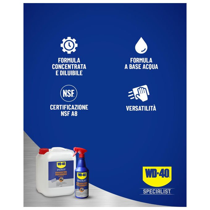 Wd-40 Specialist, Sgrassatore Professionale Concentrato, 1 Litro, Formula Diluibile