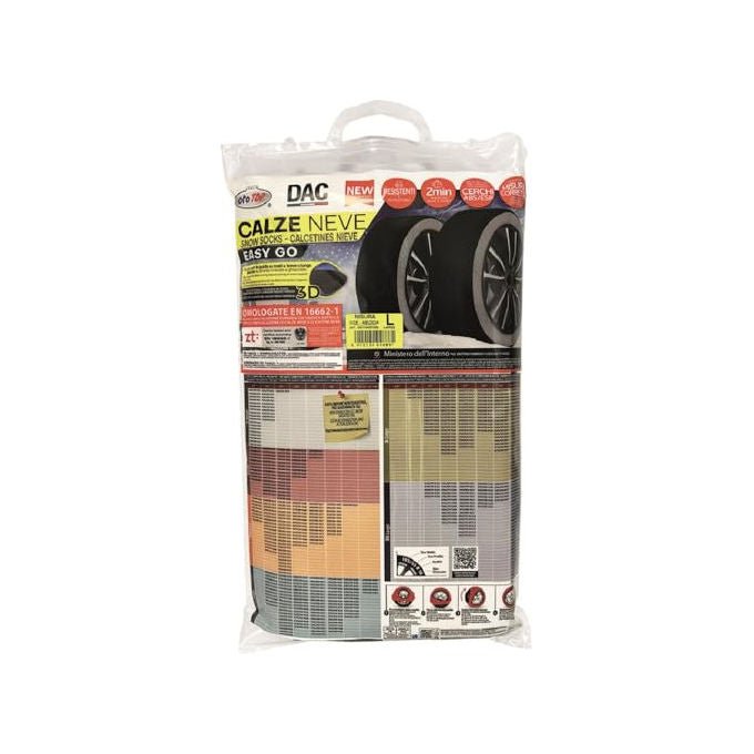 Oto Top, Calze da Neve Easy-go Misura S, Omologate EN 16662-1