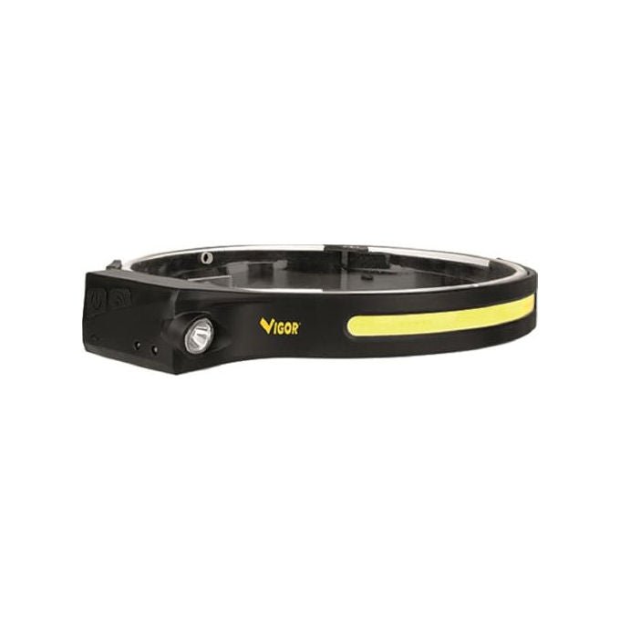 Vigor, Torcia Frontale LED Trail-USB, 350 Lumen, 5 Modalita', Sensore Movimento