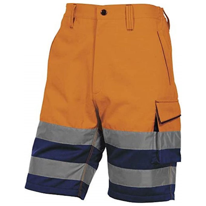 Deltaplus, Bermuda da Lavoro Alta Visibilita' Phbe2 Panostyle, Tg. XL, Arancio Fluo
