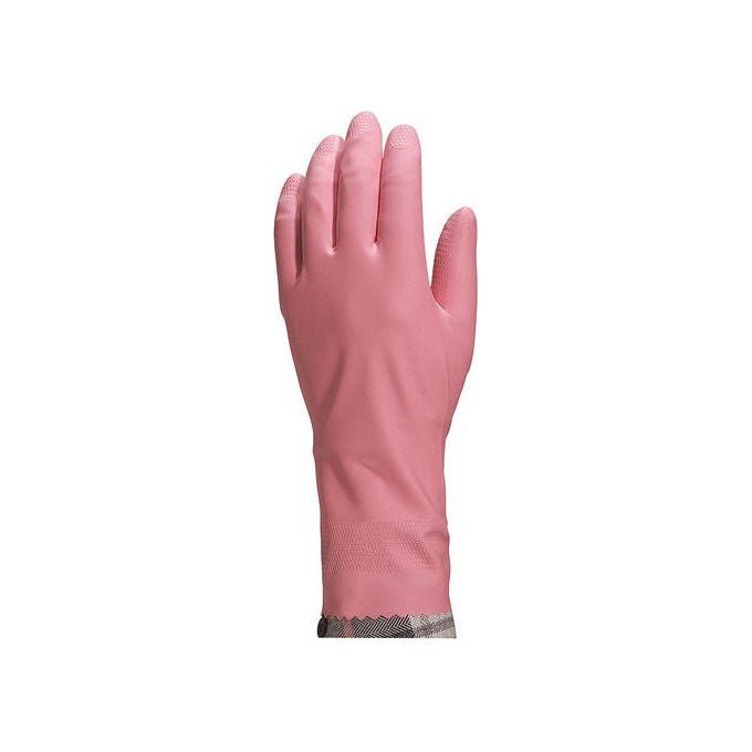 Deltaplus, Guanti Domestici in Lattice, Rosa, Misura 8-9, 30 cm