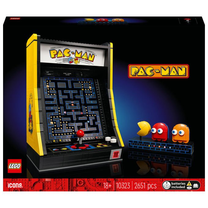 Lego, Pac-Man Arcade Icons 10323, Set da Costruzione con 2651 Pezzi